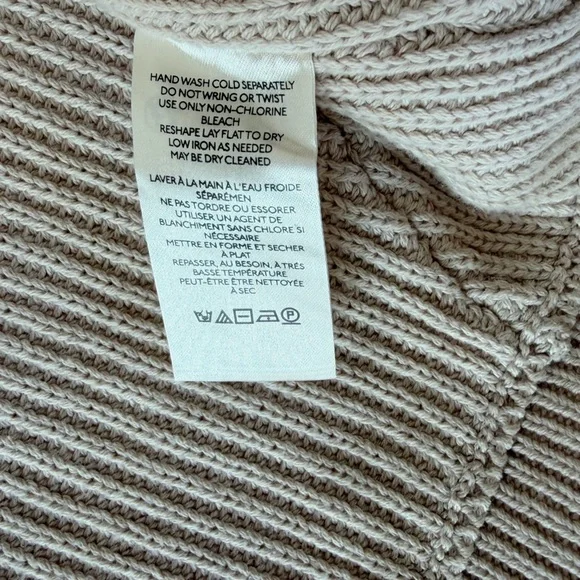 Free People We The Free Worn Thru Surplus knit cardigan size M,Cream color - Picture 5 of 8